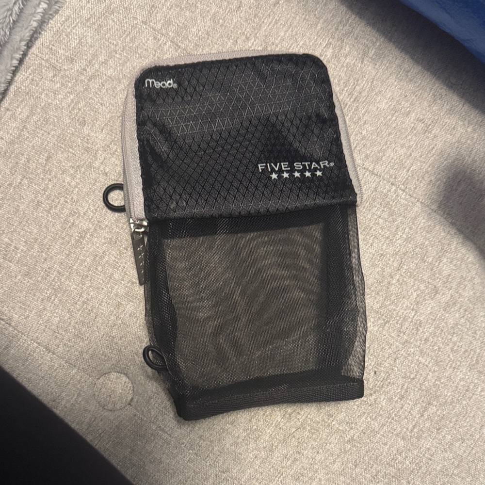 Five Star Black and Gray Mesh Organizer